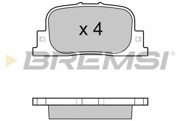 Bremsi BP3063 Brake Pad Set, disc brake BP3063