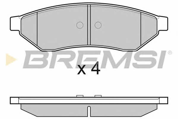 Bremsi BP3162 Brake Pad Set, disc brake BP3162
