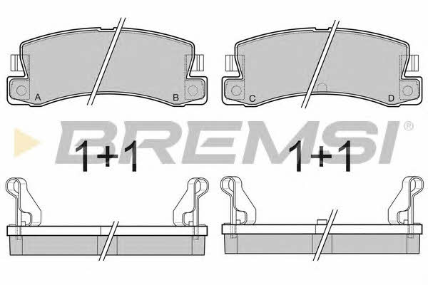 Bremsi BP2323 Brake Pad Set, disc brake BP2323