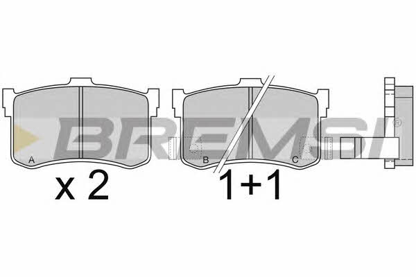 Bremsi BP2372 Brake Pad Set, disc brake BP2372