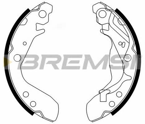 Bremsi GF0712 Brake shoe set GF0712