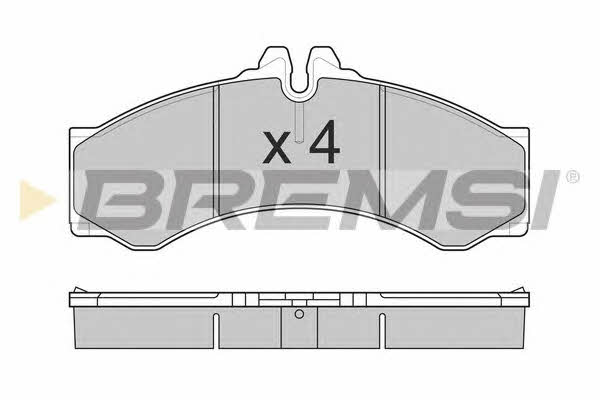 Bremsi BP2681 Brake Pad Set, disc brake BP2681