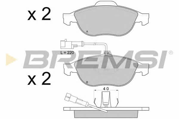 Bremsi BP2746 Brake Pad Set, disc brake BP2746