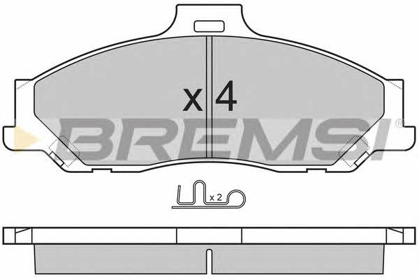 Bremsi BP2905 Brake Pad Set, disc brake BP2905