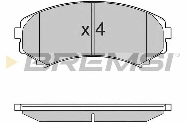 Bremsi BP3001 Brake Pad Set, disc brake BP3001