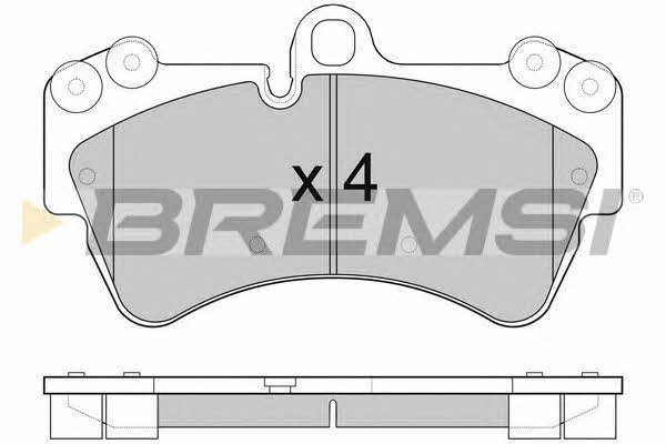 Bremsi BP3099 Brake Pad Set, disc brake BP3099