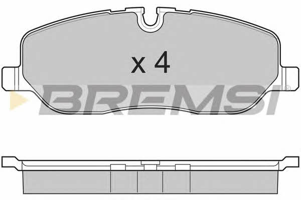 Bremsi BP3206 Brake Pad Set, disc brake BP3206