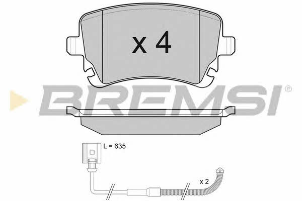 Bremsi BP3087 Brake Pad Set, disc brake BP3087