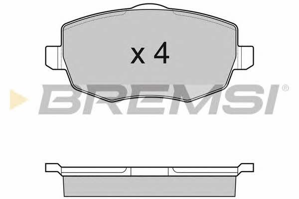 Bremsi BP3123 Brake Pad Set, disc brake BP3123