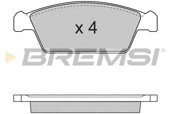 Bremsi BP2668 Brake Pad Set, disc brake BP2668