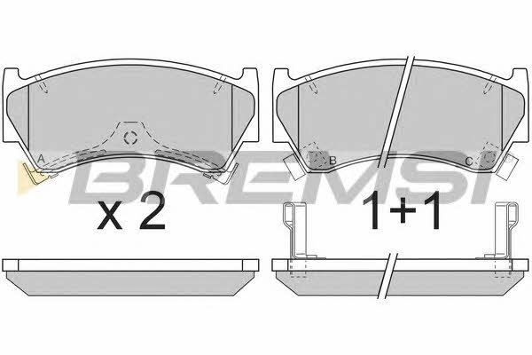 Bremsi BP2826 Brake Pad Set, disc brake BP2826