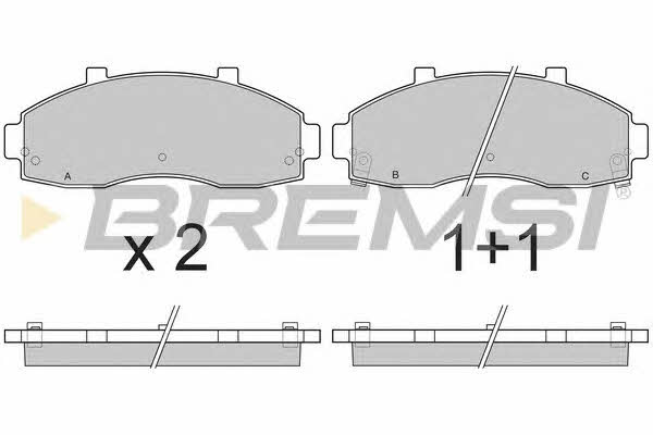 Bremsi BP2901 Brake Pad Set, disc brake BP2901