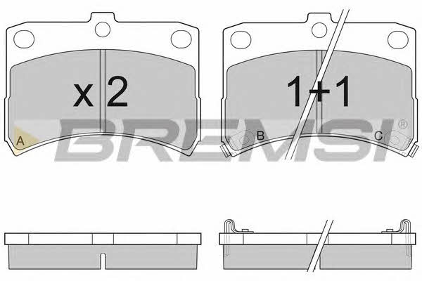 Bremsi BP2929 Brake Pad Set, disc brake BP2929