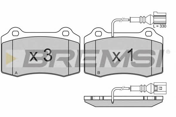 Bremsi BP3161 Brake Pad Set, disc brake BP3161