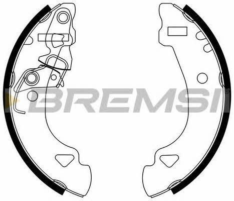Bremsi GF0173 Brake shoe set GF0173