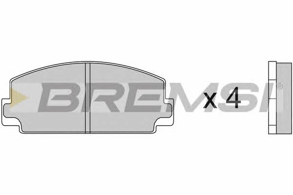 Bremsi BP2077 Brake Pad Set, disc brake BP2077