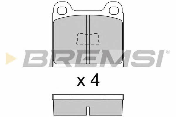 Bremsi BP2091 Brake Pad Set, disc brake BP2091