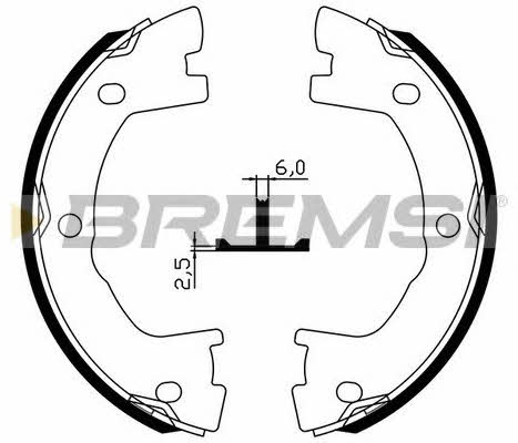 Bremsi GF0147 Parking brake shoes GF0147