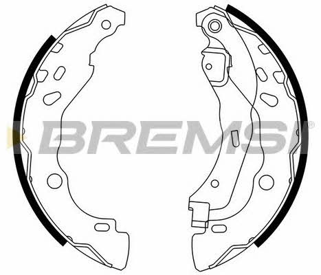 Bremsi GF0409 Brake shoe set GF0409