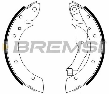 Bremsi GF0077 Brake shoe set GF0077