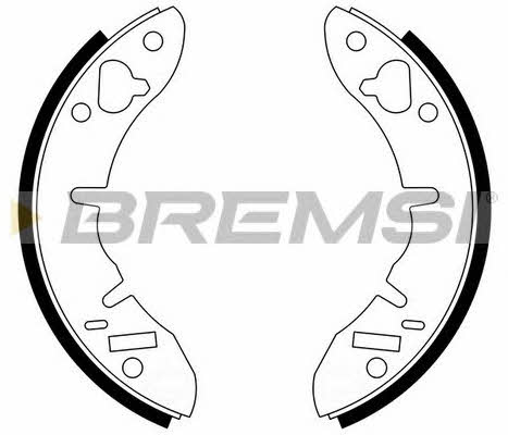 Bremsi GF0262 Brake shoe set GF0262