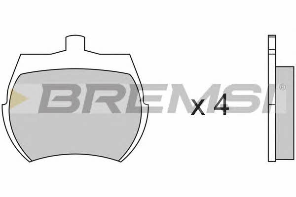 Bremsi BP2012 Brake Pad Set, disc brake BP2012