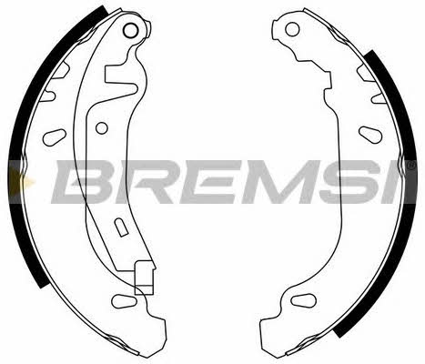 Bremsi GF0105-2 Brake shoe set GF01052