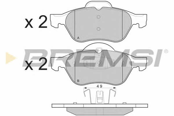 Bremsi BP3264 Brake Pad Set, disc brake BP3264