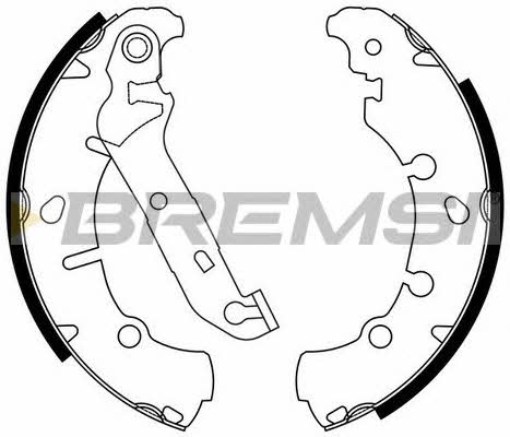 Bremsi GF0243 Brake shoe set GF0243