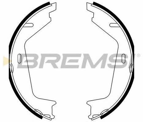 Bremsi GF0608A Parking brake shoes GF0608A