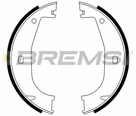 Bremsi GF0078 Parking brake shoes GF0078