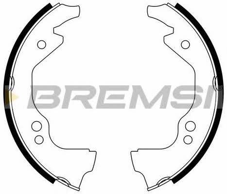 Bremsi GF0143 Brake shoe set GF0143