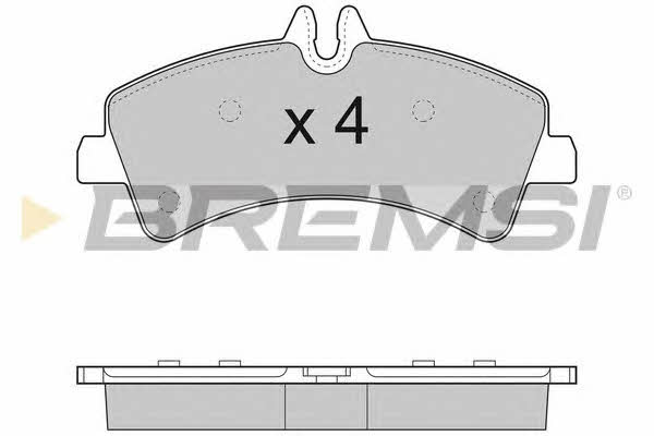 Bremsi BP3291 Brake Pad Set, disc brake BP3291