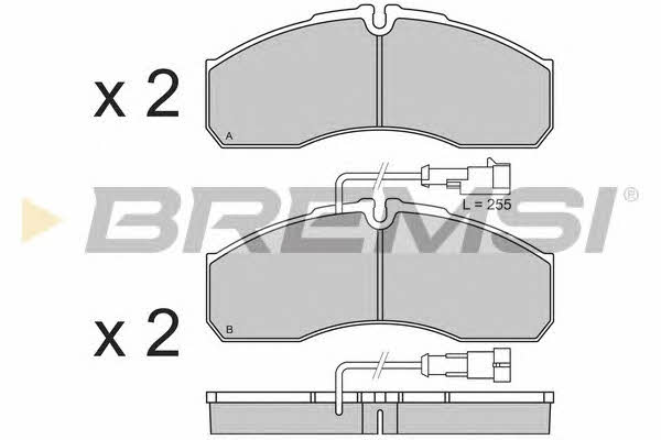 Bremsi BP3360 Brake Pad Set, disc brake BP3360