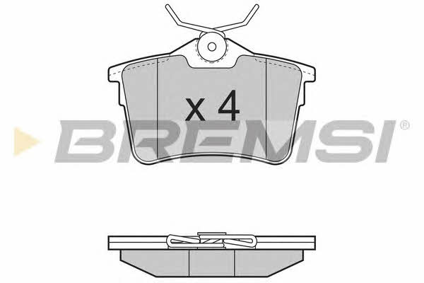 Bremsi BP3386 Brake Pad Set, disc brake BP3386