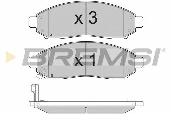 Bremsi BP3256 Brake Pad Set, disc brake BP3256
