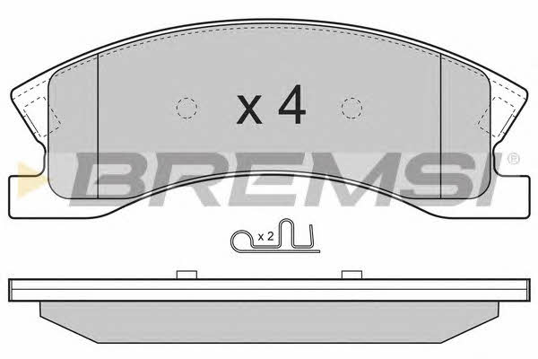 Bremsi BP3269 Brake Pad Set, disc brake BP3269