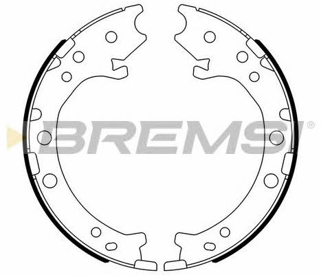 Bremsi GF0715 Parking brake shoes GF0715