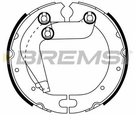 Bremsi GF0963 Parking brake shoes GF0963