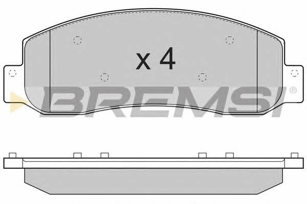 Bremsi BP3306 Brake Pad Set, disc brake BP3306