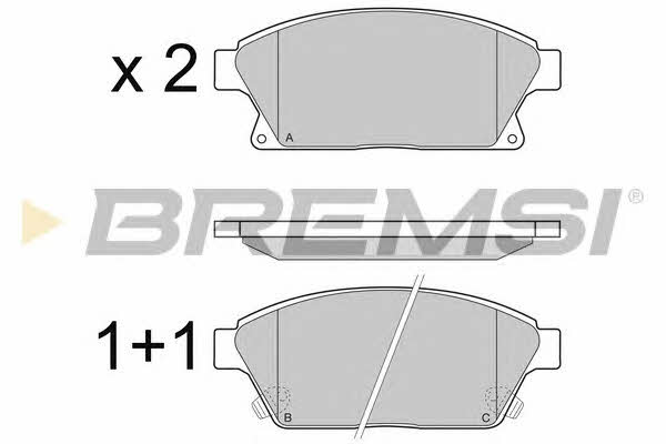 Bremsi BP3405 Brake Pad Set, disc brake BP3405