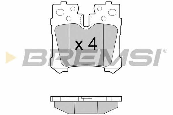 Bremsi BP3463 Brake Pad Set, disc brake BP3463