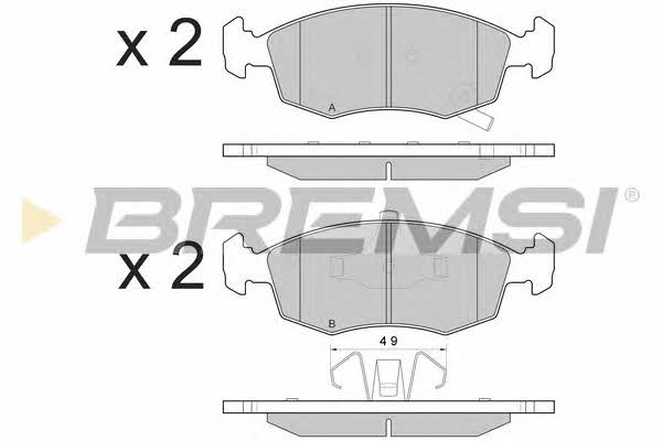 Bremsi BP3553 Brake Pad Set, disc brake BP3553