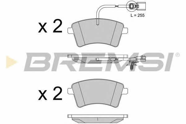 Bremsi BP3562 Brake Pad Set, disc brake BP3562