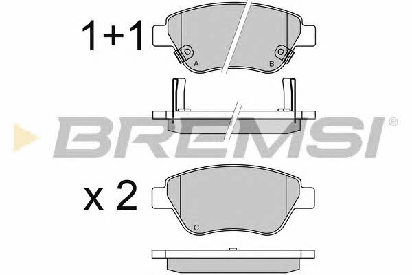 Bremsi BP3577 Brake Pad Set, disc brake BP3577
