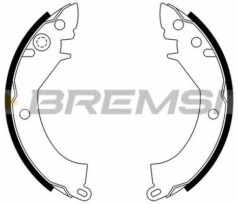 Bremsi GF0812 Brake shoe set GF0812