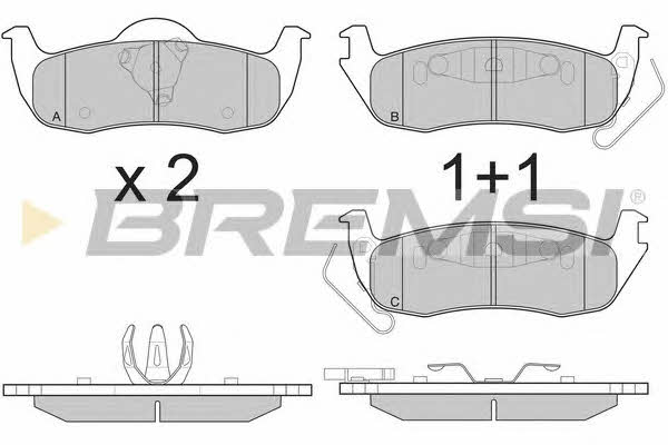 Bremsi BP3239 Brake Pad Set, disc brake BP3239