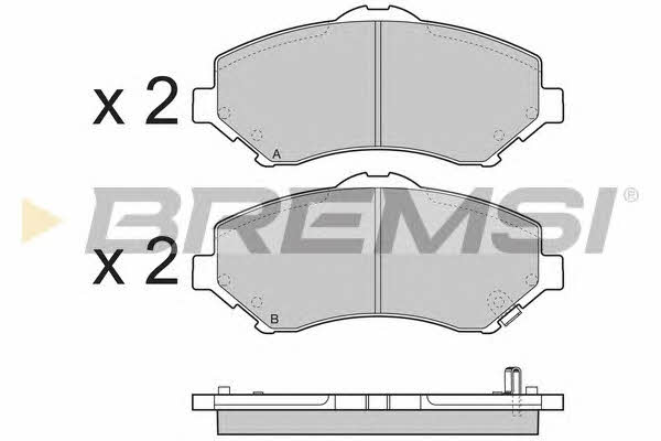 Bremsi BP3396 Brake Pad Set, disc brake BP3396