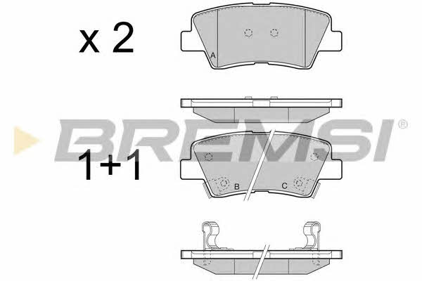 Bremsi BP3456 Brake Pad Set, disc brake BP3456