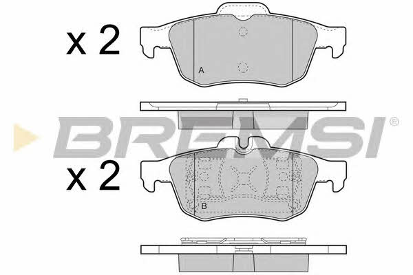Bremsi BP3468 Brake Pad Set, disc brake BP3468